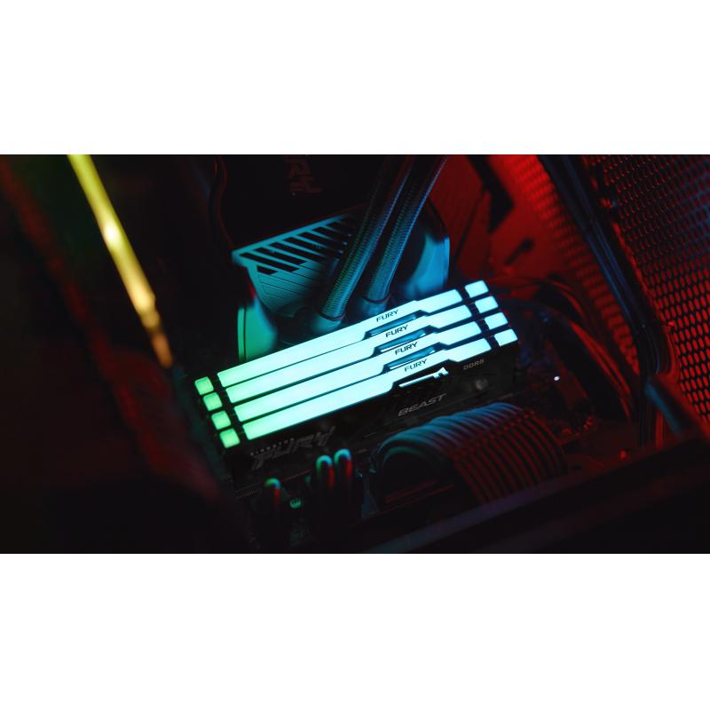 Kingston Fury Beast RGB DDR5 16GB (2x8GB) 56000MHz (KF556C40BBAK2-16) (KF556C40BBAK216)