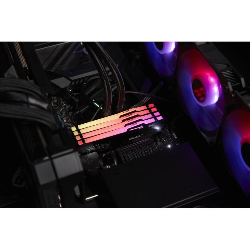 Kingston Fury Beast RGB DDR5 16GB (2x8GB) 56000MHz (KF556C40BBAK2-16) (KF556C40BBAK216)