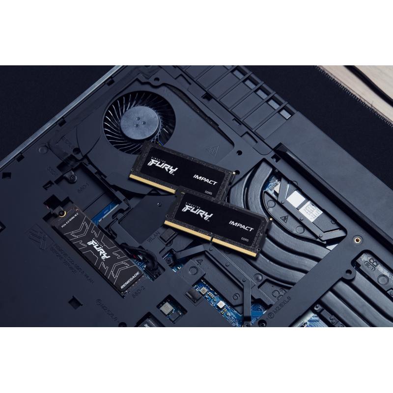 Kingston Fury Impact DDR5 16GB (2x8GB) 4800MHz SO-DIMM SODIMM (KF548S38IBK2-16) (KF548S38IBK216)