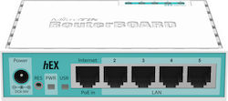 Mikrotik RB750GR3 wired router Gigabit Ethernet Turquoise, White