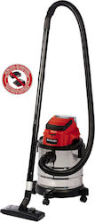 Einhell TC-VC 18/20 Li S-Solo Wet & Dry Vacuum Cleaner, Black, Grey, Red, 20 Liter
