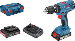 Bosch GSR 18V-21 Cordless Drill Driver with 2 Rechargeable Batteries