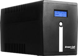 Green Cell UPS09 uninterruptible power supply (UPS) Line-Interactive 3 kVA 1400 W 5 AC outlet(s)