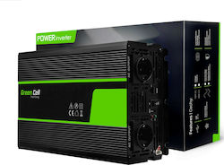 Green Cell INV25 power adapter/inverter Auto 1500 W Black