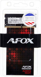 AFOX DDR4 8GB 2400 SO-DIMM Memory Module, 8 GB (1 x 8 GB), 2400 MHz