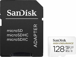 SanDisk 128GB High Endurance MicroSD Card (White, UHS-I U3, Class 10, V30)