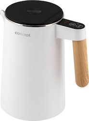 Stainless Steel Kettle White 1.5 l Salt & Pepper Concept RK3300