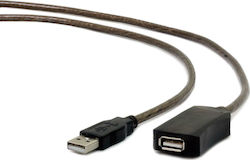 Gembird USB A/USB A M/F 5m USB cable USB 2.0 Black
