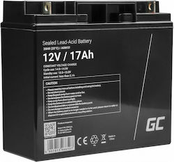 Green Cell AGM51 Sealed Lead Acid (VRLA) Vehicle Battery, 12V 17Ah