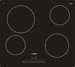 Bosch Serie 6 PKE611FP2E hob Black Built-in 60 cm Ceramic hob 4 zone(s)