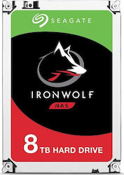 Seagate IronWolf ST8000VN002 internal hard drive 8 TB 5400 RPM 256 MB 3.5" Serial ATA III