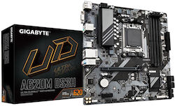 GIGABYTE A620M DS3H Motherboard - Supports AMD Ryzen 8000 CPUs, 5+2+2 Phases Digital VRM, up to 7600MHz DDR5 (OC), 1xPCIe 4.0 M.2, GbE LAN, USB 3.2 Gen 1