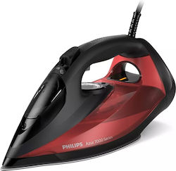 Philips 7000 Series DST7022/40 Steam Iron with SteamGlide Plus Soleplate, 2800 W, Black and Red