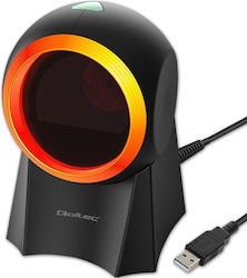 Qoltec 50857 Wired desktop barcode scanner 1D | 2D