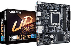 GIGABYTE H610M S2H V2 Motherboard - Supports Intel Core 14th CPUs, 4+1+1 Hybrid Phases Digital VRM, up to 5600MHz DDR5, 1xPCIe 3.0 M.2, GbE LAN, USB 3.2 Gen 1