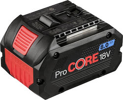 Bosch Powertools Akku ProCORE 18V 8.0Ah Professional (schwarz/rot, AMPShare Alliance)