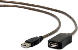 Gembird USB A/USB A M/F 10m USB cable USB 2.0 Black