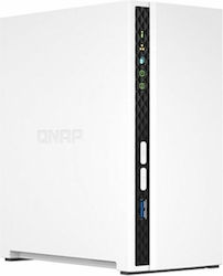 QNAP TS-233 NAS Storage Server Mini Tower Ethernet LAN White Cortex-A55