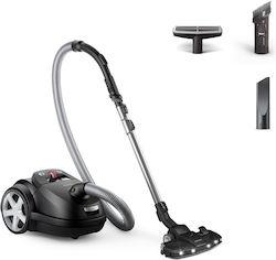 Philips 8000 Series XD8122/10 Vacuum Cleaner, 4L Capacity Cylinder Vacuum, Dry Use, 900W Motor, Dust Bag
