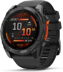 Garmin Fenix 8 1.4-inch (3.56 cm) AMOLED 51 mm Digital 454 x 454 pixels Touchscreen Titanium Wi-Fi GPS (Satellite)