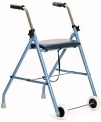 Two-wheel rehabilitation support - walker Blue black