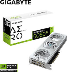 GIGABYTE GeForce RTX 5060 Ti AERO OC 8G Graphics Card - 8GB GDDR7, 128bit, PCI-E 5.0, 2647MHz Core Clock, 3 x DisplayPort, 1 x HDMI, GV-N506TAERO OC-8GD