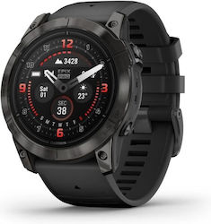 Garmin Fenix E 3.3 cm (1.3") AMOLED 47 mm Digital 416 x 416 pixels Touchscreen Black Wi-Fi GPS (satellite)