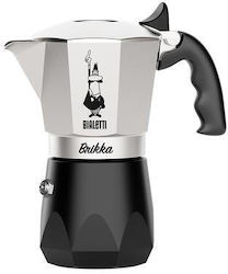 Bialetti Brikka Moka pot 0.17 L Black, Stainless steel