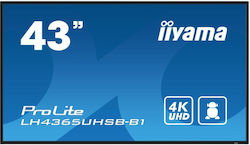 IIYAMA 108cm  (43") LH4365UHSB-B1 16:9 2xHDMI+DP+2xUSB IPS retail