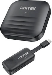 UNITEK V1184A01 AV extender AV transmitter & receiver Black