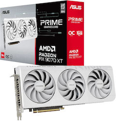 Asus Radeon RX 9070 XT PRIME WHITE OC Edition (White, RDNA4, GDDR6, 3x DisplayPort, 1x HDMI 2.1)