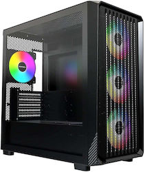 Montech X5M Mid-Tower PC Case (Black, Tempered Glass)
