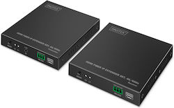 DIGITUS Extender Set HDMI Fiber IP 4K/60Hz schwarz