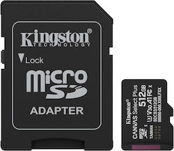Kingston Technology 512GB microSDXC Canvas Select Plus Gen3 150MB/s A1 Card + Adapter
