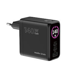 Mobile Origin 140W GaN Charger PW21 2x USB-C + 2x USB-A