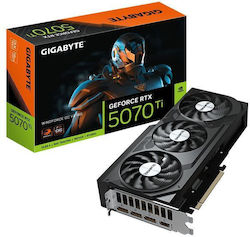 GIGABYTE GeForce RTX 5070 Ti WINDFORCE OC V2 16G Graphics Card - 16GB GDDR6, 256bit, PCI-E 5.0, 2497 MHz Core Clock, 3 x DisplayPort, 1 x HDMI, GV-N507TWF3OCV2-16GD