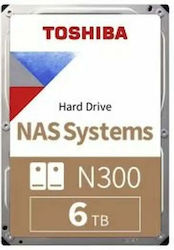 Toshiba Storage N300 6 TB (SATA 6 Gb/s, 3,5", Bulk)