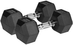 REBEL ACTIVE Hantle żeliwne gumowane 2x10 kg