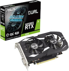 ASUS Dual NVIDIA GeForce RTX 3050 6 GB GDDR6 Graphics Card (Model: DUAL-RTX3050-O6G)