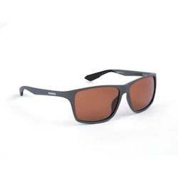 Shimano Technium polarized sunglasses, matte dark grey/copper