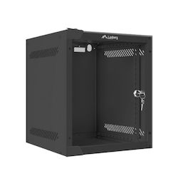 LANBERG Wall-Mounted Rack Cabinet 10" 6U (280x310, Black)