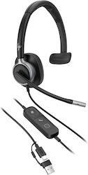 HP Poly Mission 615 Monaural USB Wired Headset