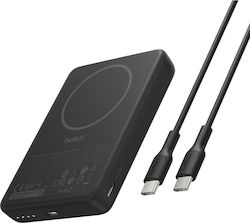 Belkin BoostCharge Slim 10000mAh mag.PB/7.5W Qi2 (Black) BPD017hqBK