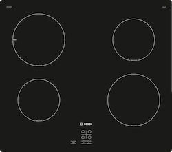 Bosch Serie 2 PUG61RAA5E Black Built-in 60 cm Induction Hob, 4 Zones