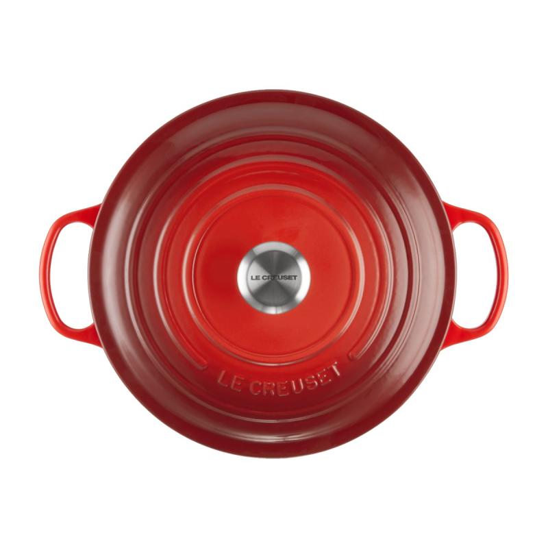 Le Creuset Signature Roaster round 28cm cherry red (21177280602430)