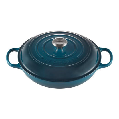 Le Creuset Signature Shallow Casserole round 30cm Deep Teal (21180306422430)