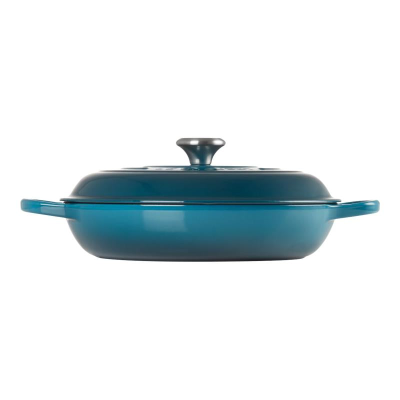 Le Creuset Signature Shallow Casserole round 30cm Deep Teal (21180306422430)