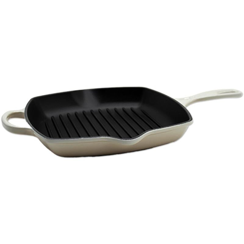 Le Creuset Signature Square Grill Pan 26cm meringue (20183267160422)