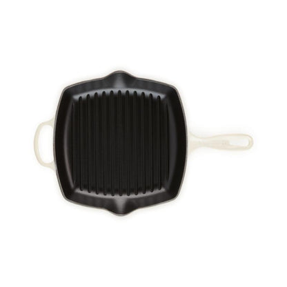 Le Creuset Signature Square Grill Pan 26cm meringue (20183267160422)