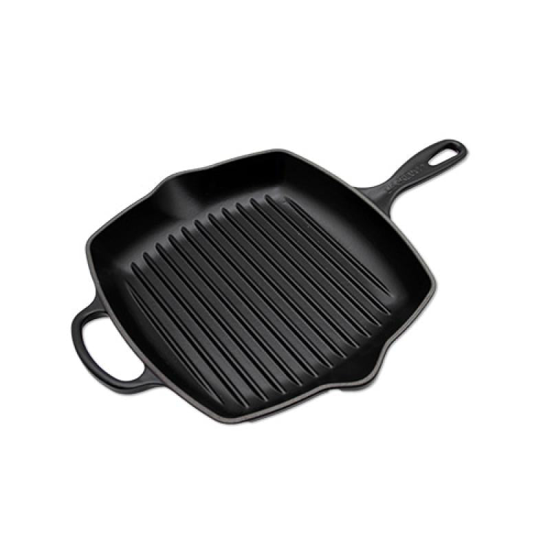 Le Creuset Signature Square Grill Pan 26cm satin black Schwarz (20183260000422)
